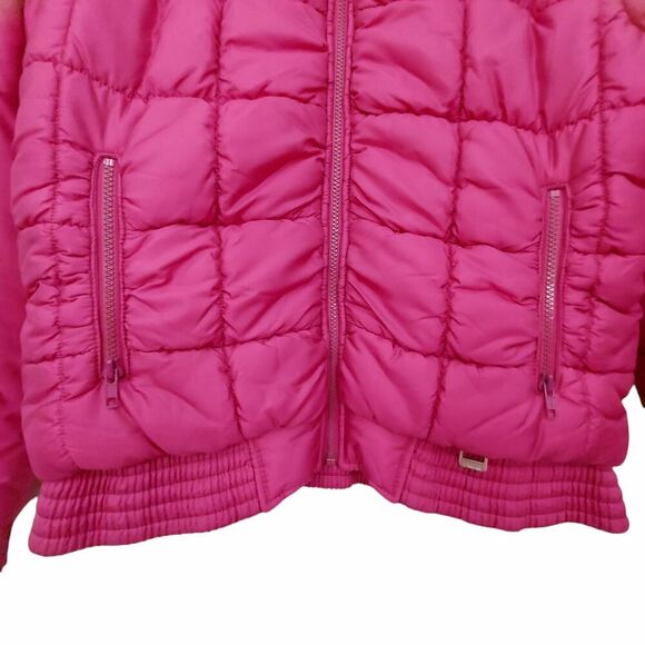 Vintage Fera Puffer Jacket Womens 10 Hot Pink Full Zip Insulated Winter Outdoor - Picture 4 of 12